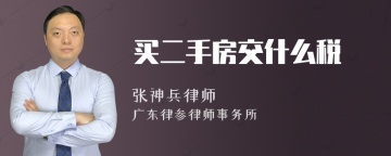 买二手房交什么税