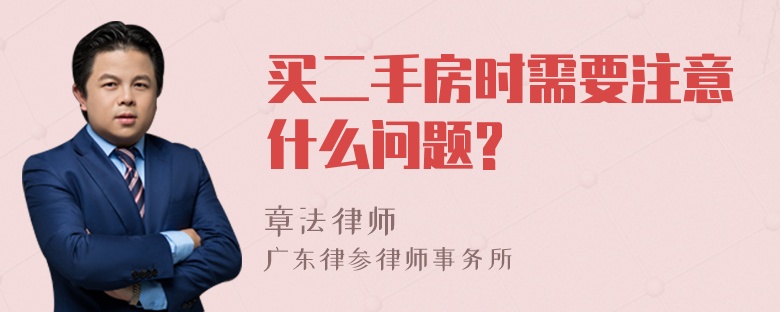 买二手房时需要注意什么问题?