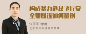 构成暴力危及飞行安全罪既遂如何量刑