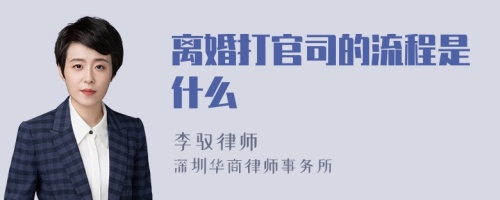 离婚打官司的流程是什么