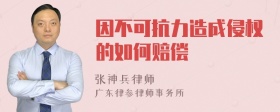 因不可抗力造成侵权的如何赔偿