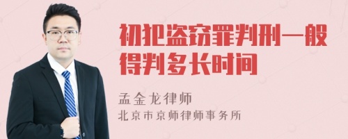 初犯盗窃罪判刑一般得判多长时间