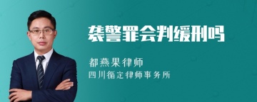 袭警罪会判缓刑吗