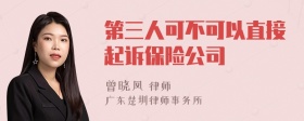 第三人可不可以直接起诉保险公司