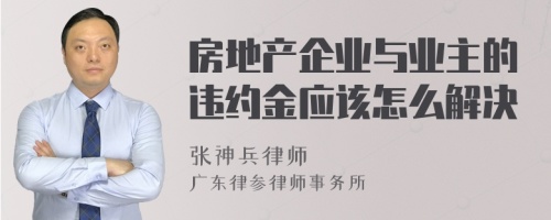 房地产企业与业主的违约金应该怎么解决