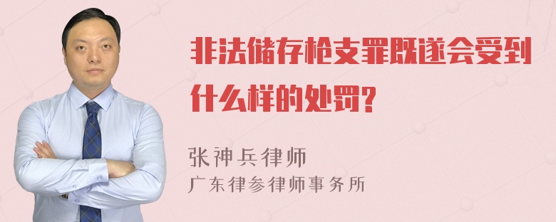 非法储存枪支罪既遂会受到什么样的处罚?