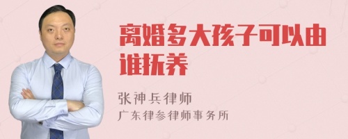 离婚多大孩子可以由谁抚养