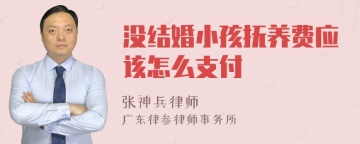 没结婚小孩抚养费应该怎么支付