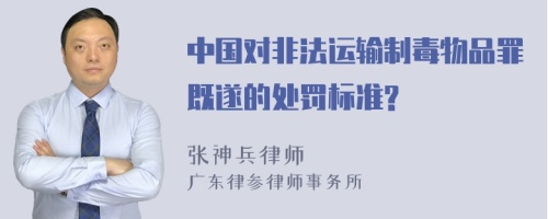 中国对非法运输制毒物品罪既遂的处罚标准?