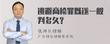 逃避商检罪既遂一般判多久?