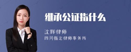 继承公证指什么