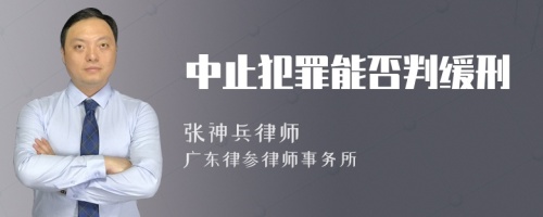 中止犯罪能否判缓刑