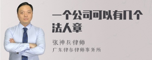 一个公司可以有几个法人章