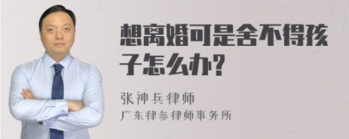 想离婚可是舍不得孩子怎么办?