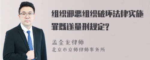 组织邪恶组织破坏法律实施罪既遂量刑规定?