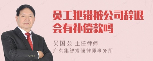 员工犯错被公司辞退会有补偿款吗