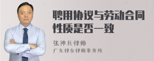 聘用协议与劳动合同性质是否一致