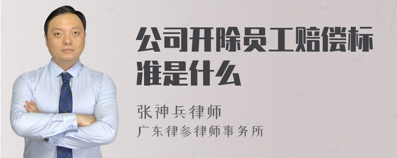 公司开除员工赔偿标准是什么