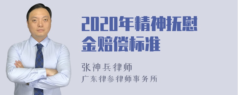 2020年精神抚慰金赔偿标准