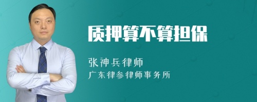 质押算不算担保