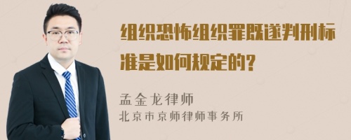 组织恐怖组织罪既遂判刑标准是如何规定的?