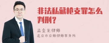 非法私藏枪支罪怎么判刑？