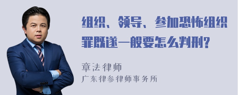 组织、领导、参加恐怖组织罪既遂一般要怎么判刑?