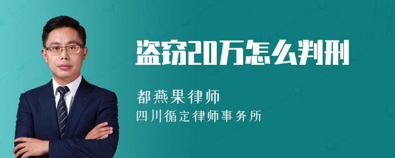 盗窃20万怎么判刑