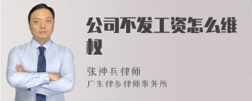 公司不发工资怎么维权