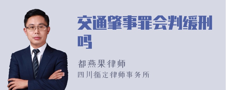 交通肇事罪会判缓刑吗