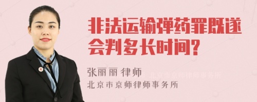 非法运输弹药罪既遂会判多长时间?