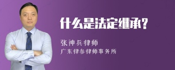 什么是法定继承?