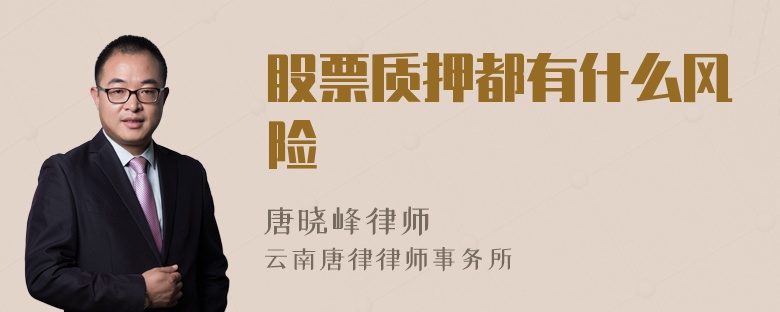 股票质押都有什么风险