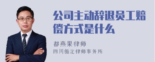 公司主动辞退员工赔偿方式是什么