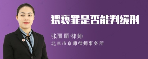 猥亵罪是否能判缓刑