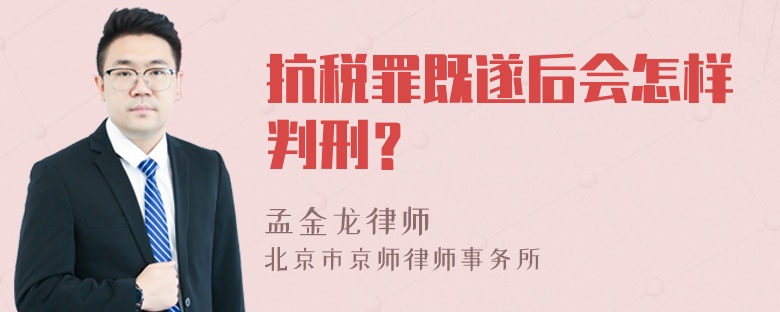 抗税罪既遂后会怎样判刑？