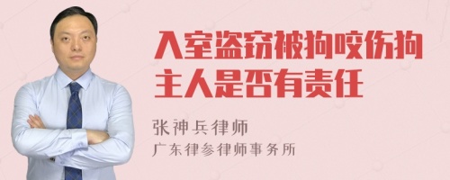 入室盗窃被狗咬伤狗主人是否有责任