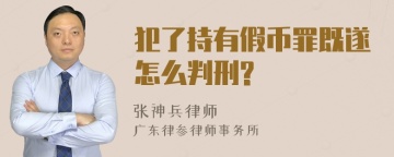 犯了持有假币罪既遂怎么判刑?