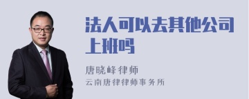 法人可以去其他公司上班吗