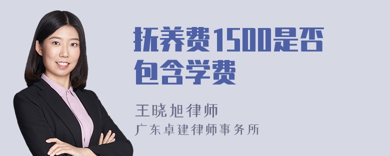 抚养费1500是否包含学费