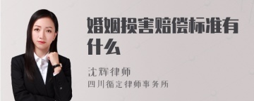 婚姻损害赔偿标准有什么