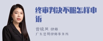 终审判决不服怎样申诉