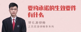 要约承诺的生效要件有什么