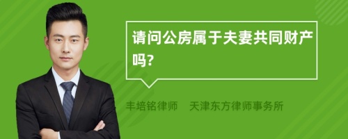 请问公房属于夫妻共同财产吗?