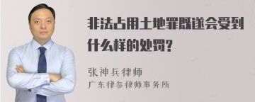 非法占用土地罪既遂会受到什么样的处罚?