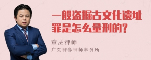 一般盗掘古文化遗址罪是怎么量刑的?