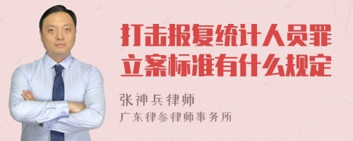 打击报复统计人员罪立案标准有什么规定