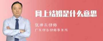 网上结婚是什么意思