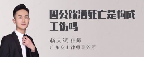 因公饮酒死亡是构成工伤吗