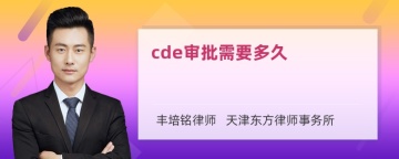 cde审批需要多久